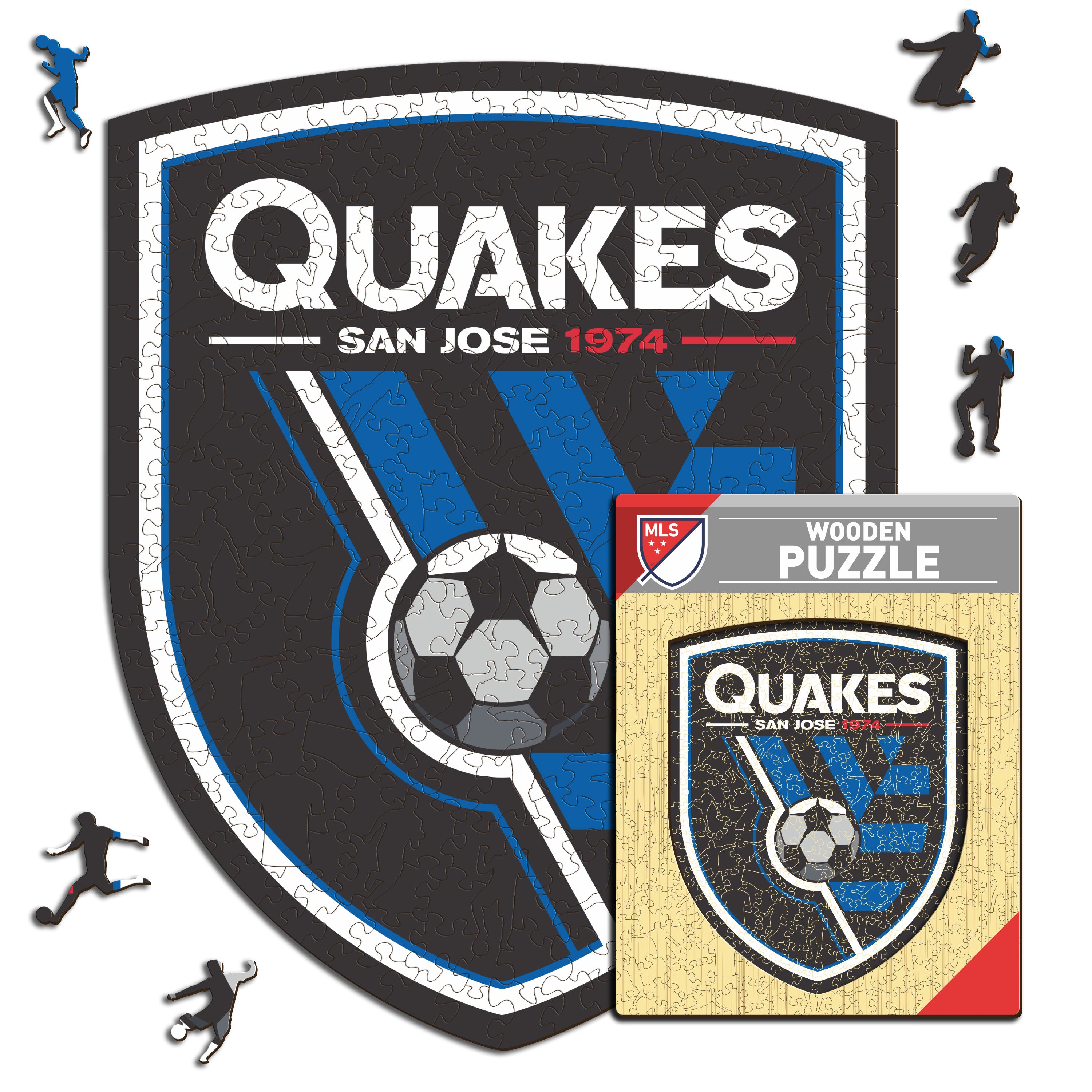 San Jose Earthquakes® Logo - Wooden Puzzle