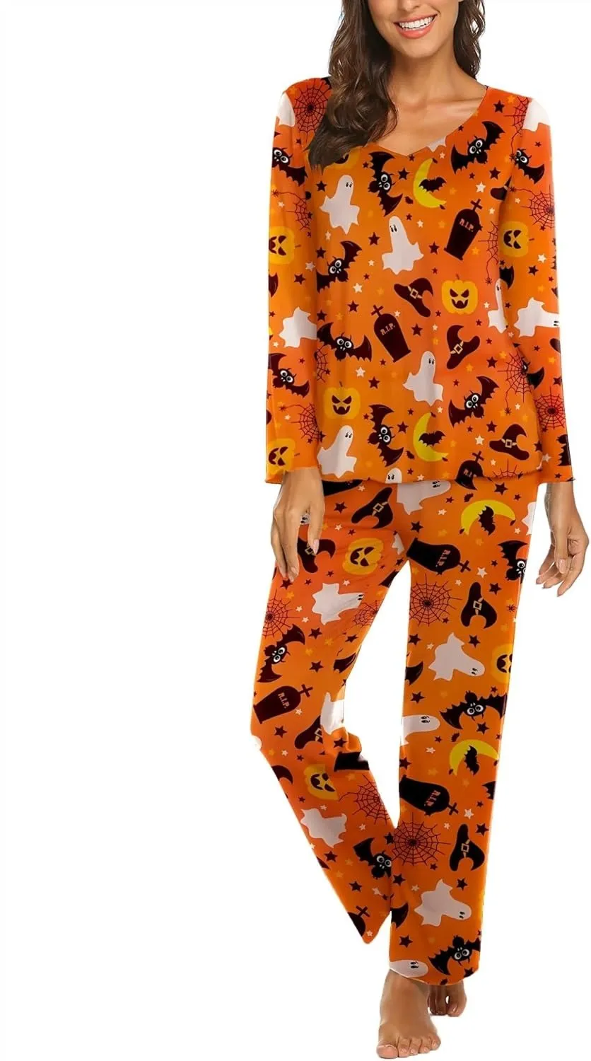 Womens Pajama Sets 2 Piece Lounge Set Fall Winter Pajamas