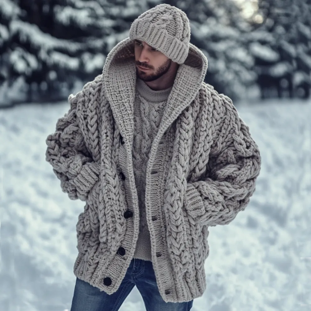 Vintage Fairman Island Jacquard Buttons Sweater Cardigan