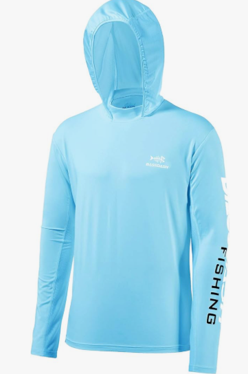 UPF 50+ Men’s UV Sun Protection Long Sleeve Fishing Hoodie