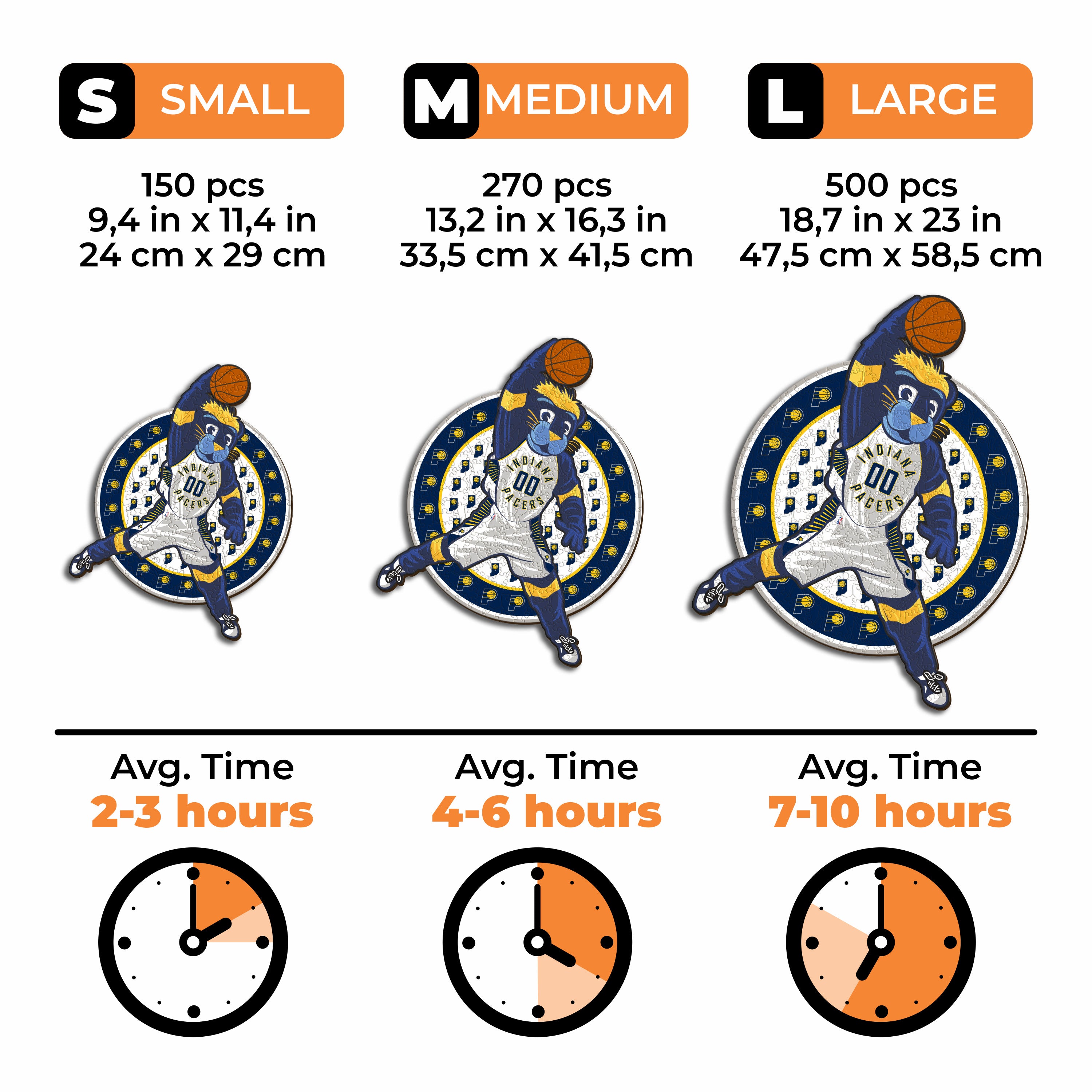 Indiana Pacers™ Mascot - Wooden Puzzle
