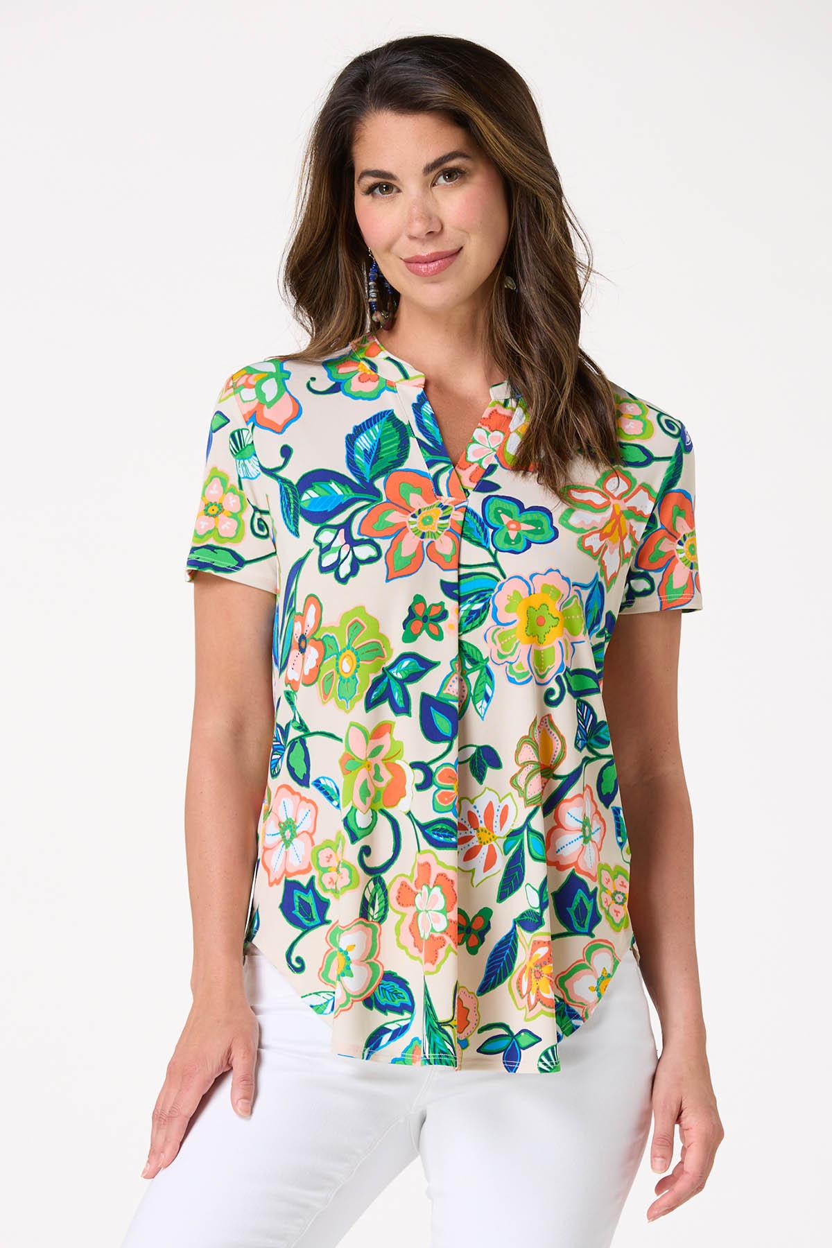 Tropical Floral High- Low Top