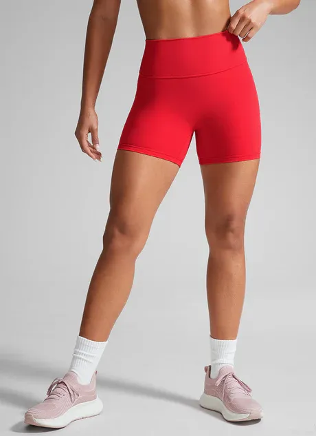 Womens Butterlift High Waist Scrunch Butt Biker Shorts 4 Inches