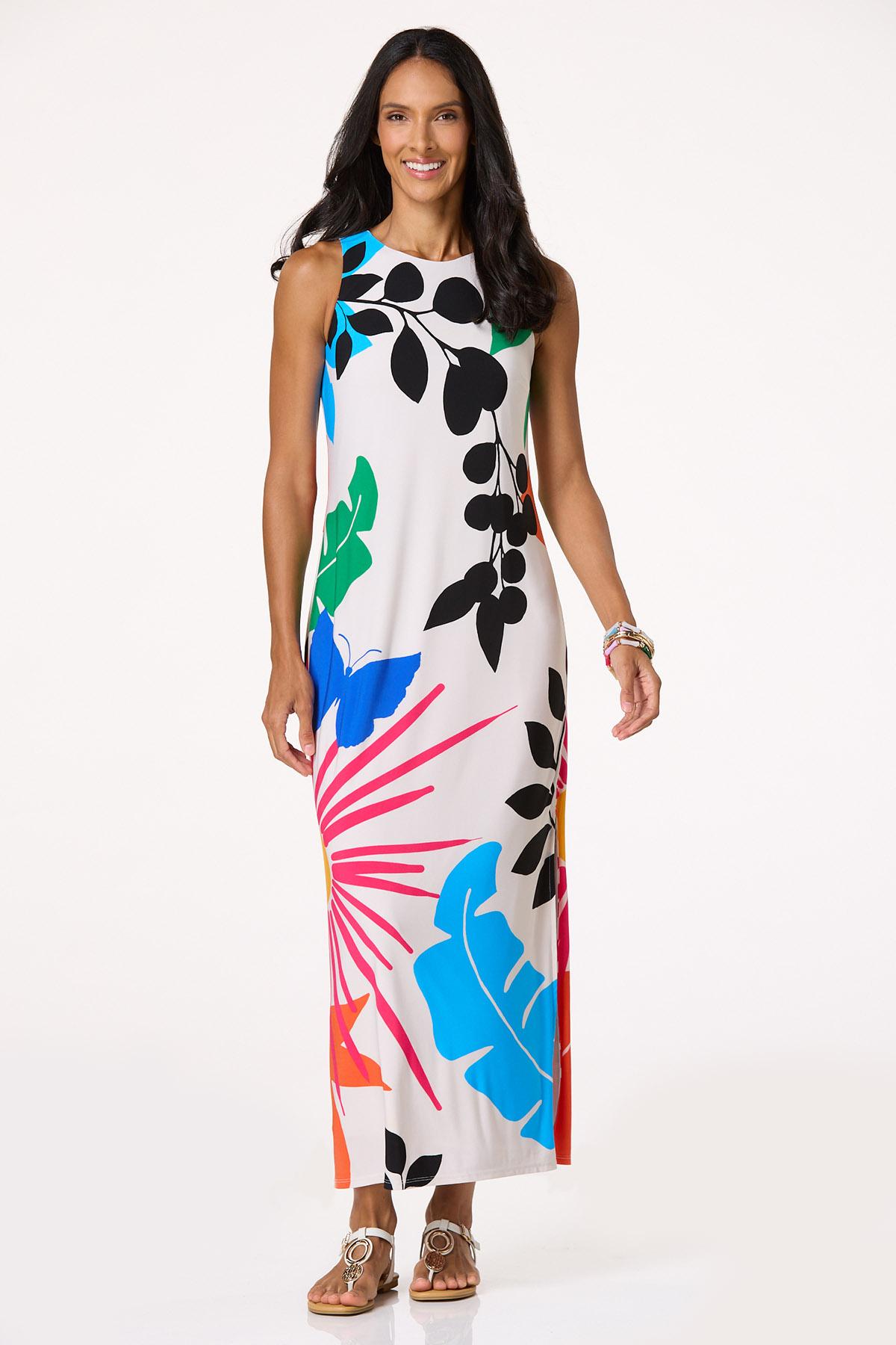 Multicolor Tropical Icon Maxi Dress