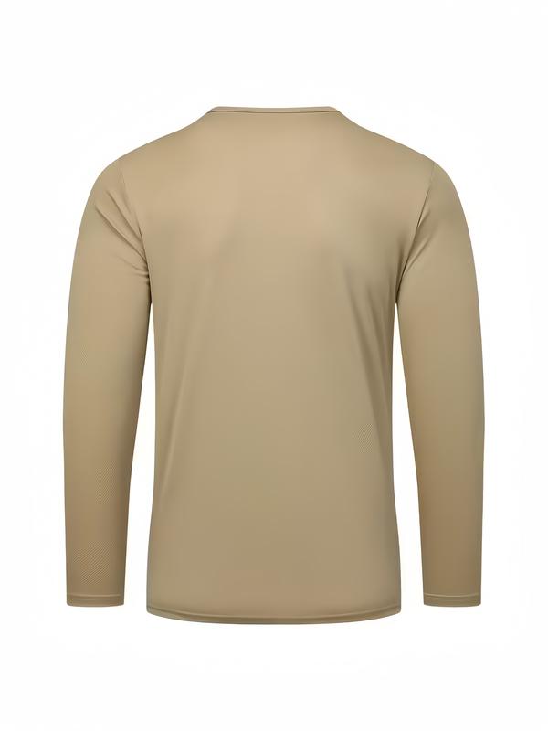 Men’s Quick-Dry Long Sleeve Performance Tee – Lightweight Athletic Top