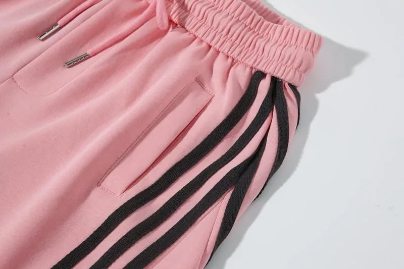 Loose Wide Leg Striped Track Pants Women's Casual Streetwear Joggers