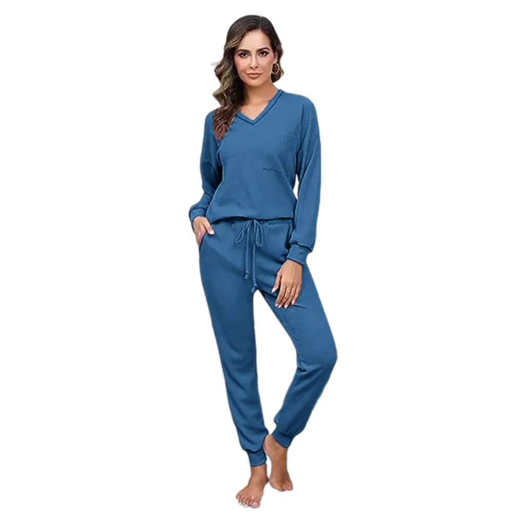 Womens Two Piece  Long Sleeve Pullover Tops