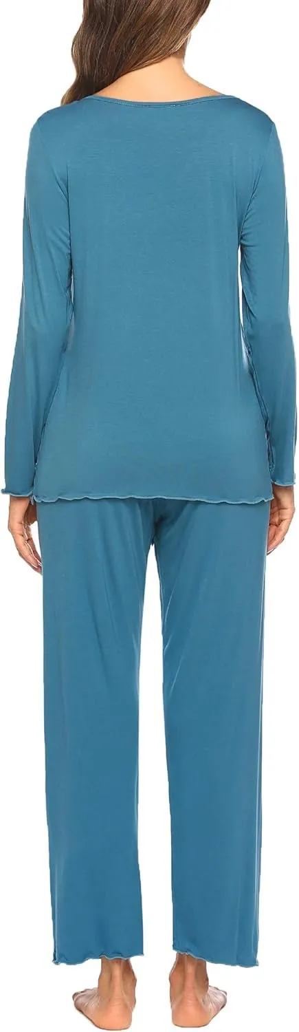 Womens Pajama Sets 2 Piece Lounge Set Fall Winter Pajamas