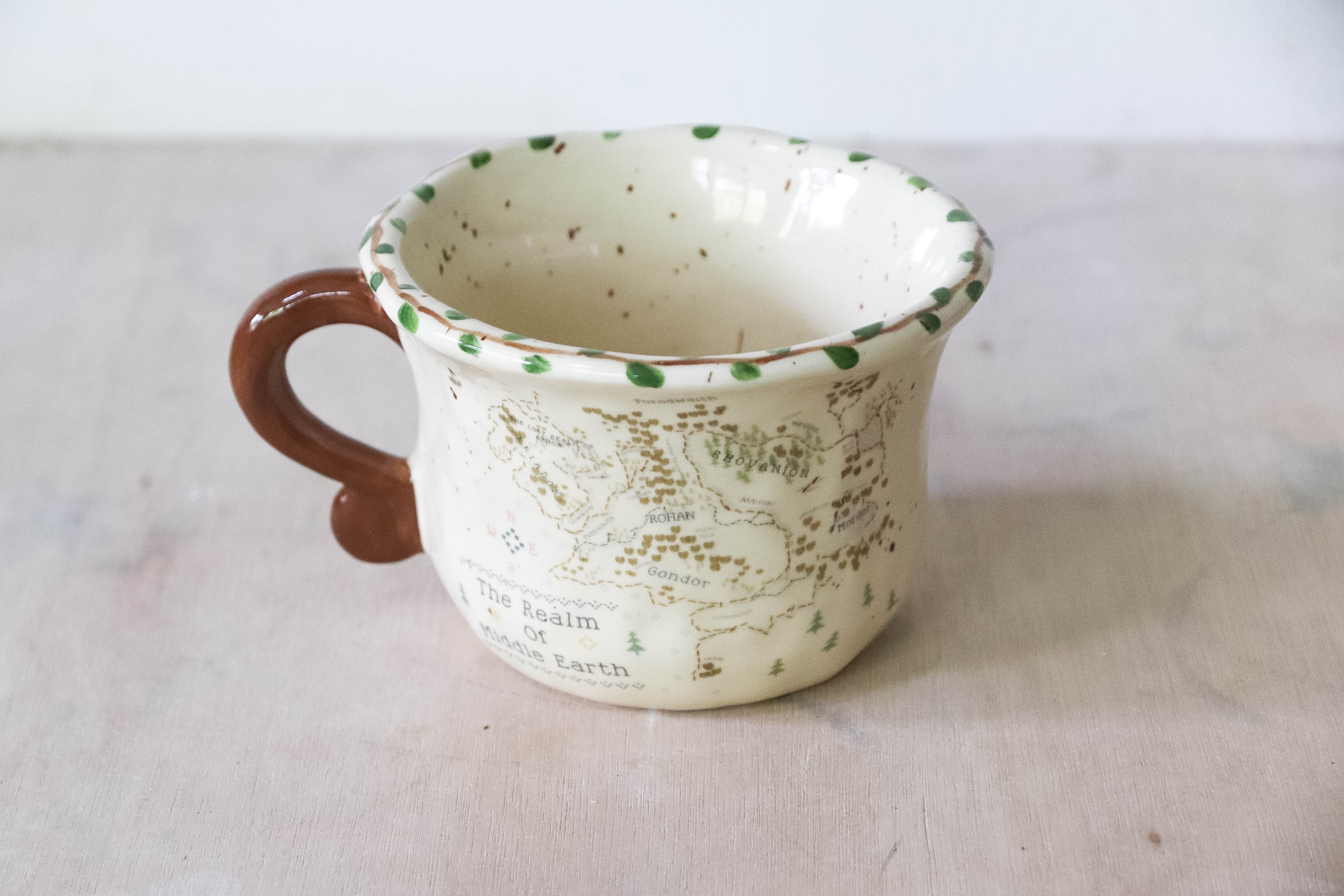 Ivy Garland Cross Stitch Map Mug