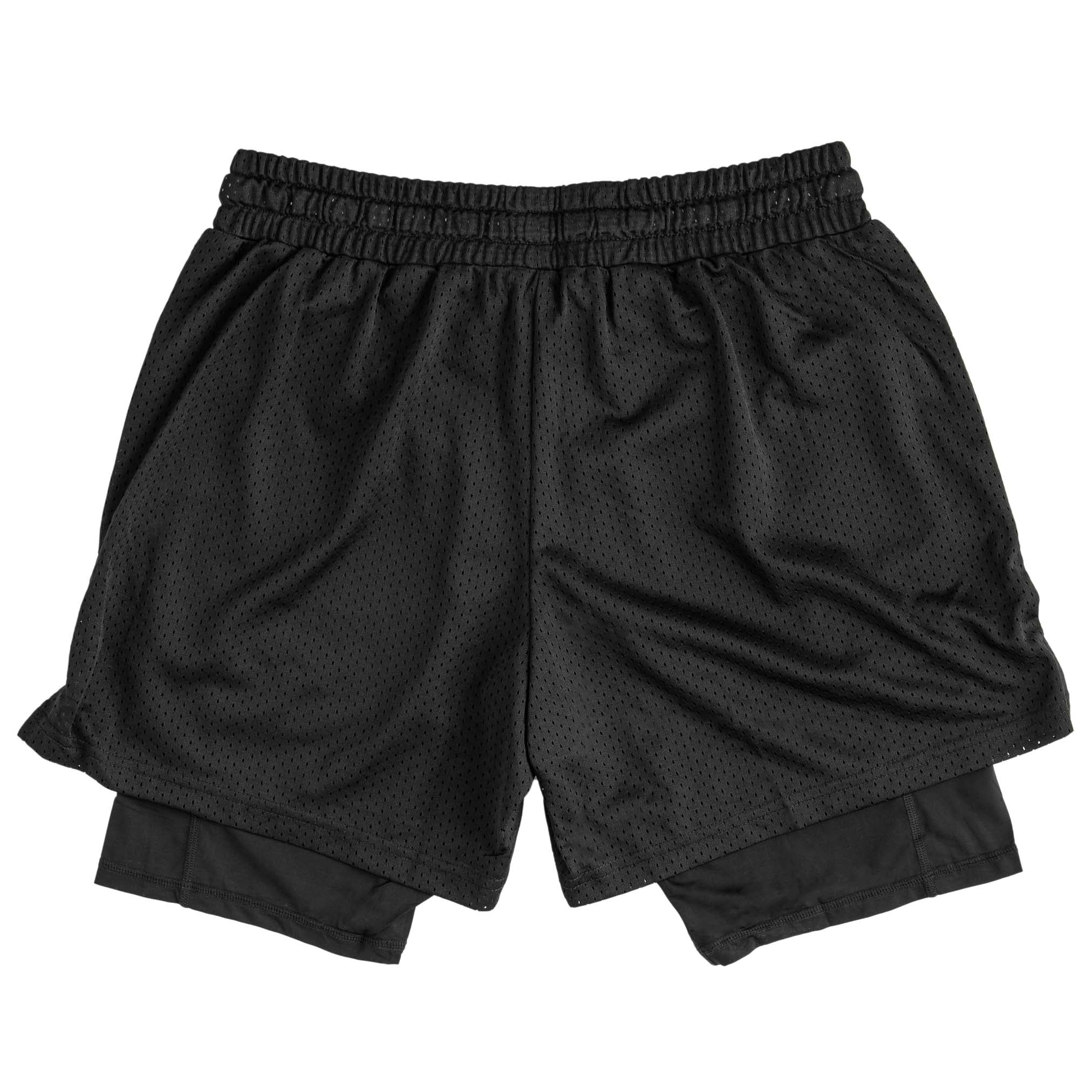 TRAINING SHORT WITH LINER - BLACK / PINK