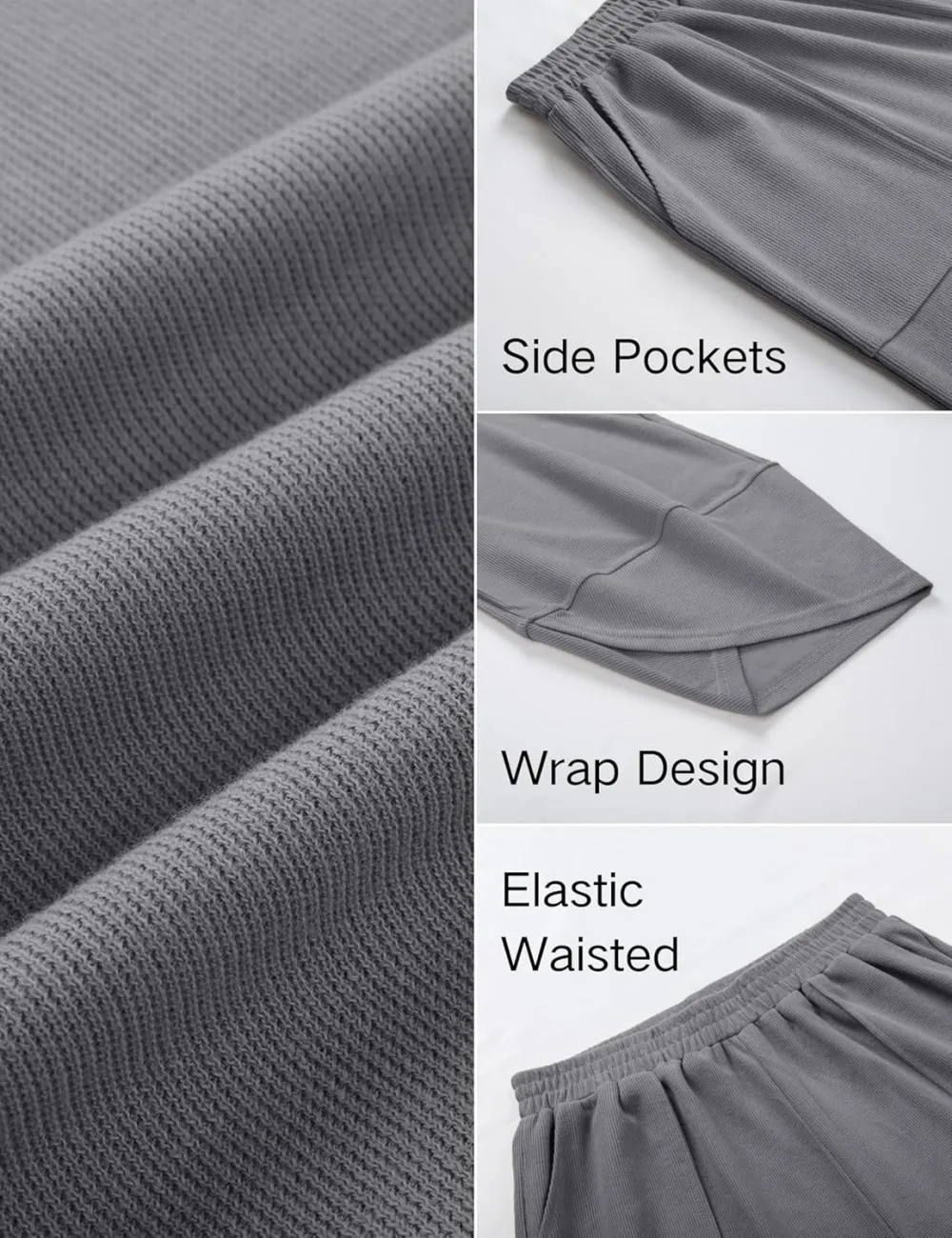 Women's Wide Leg Harem Pants Casual Palazzo Pants with Pockets High Waist Relaxed Fit