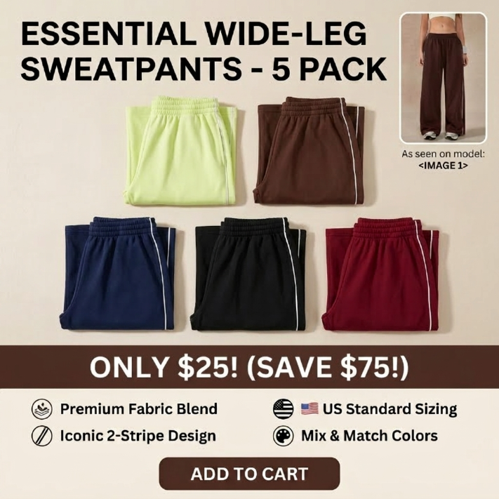 Women's Baggy Wide-Leg Pants