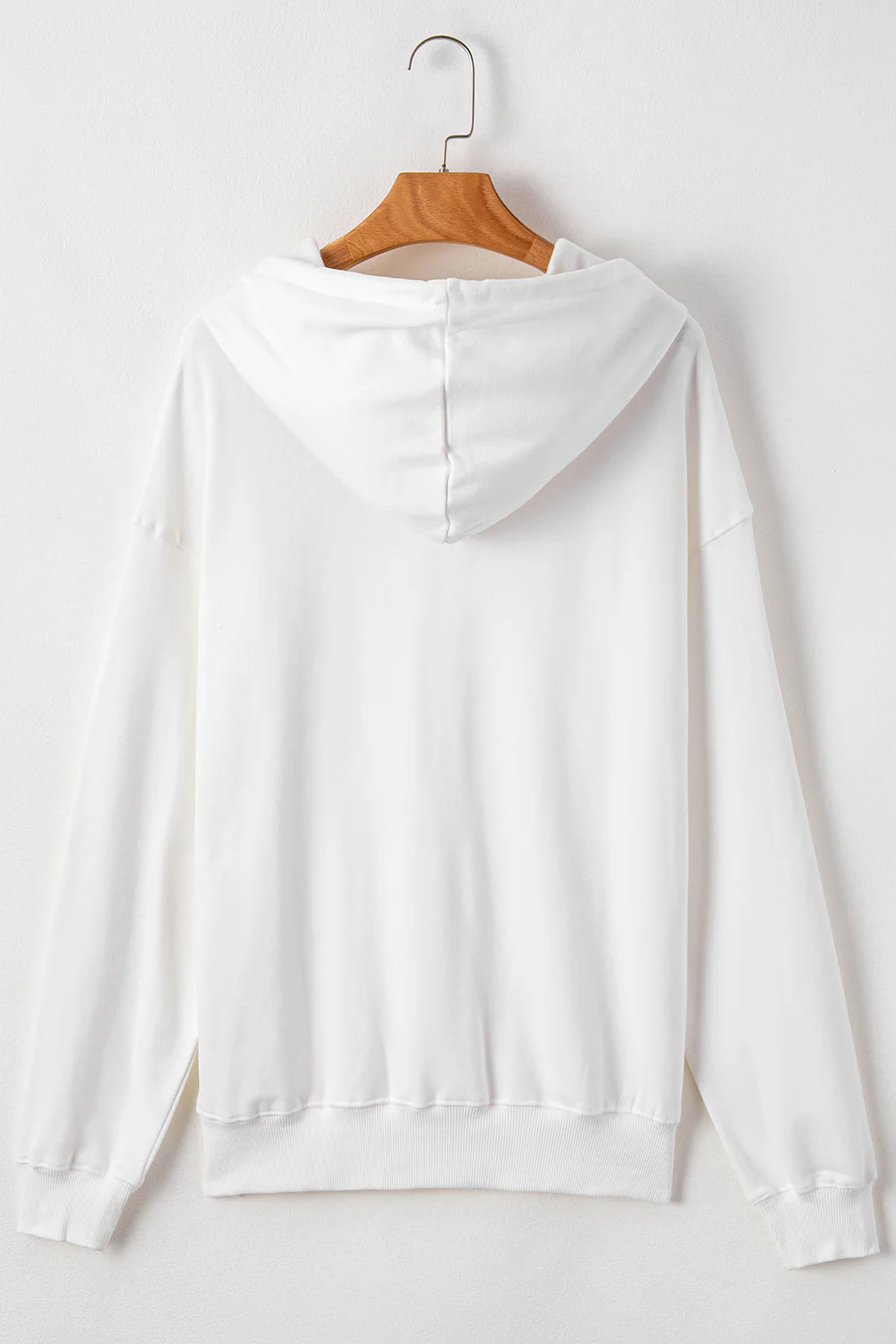 Fleece Lined Kangaroo Pocket Drawstring Chunky Hoodie