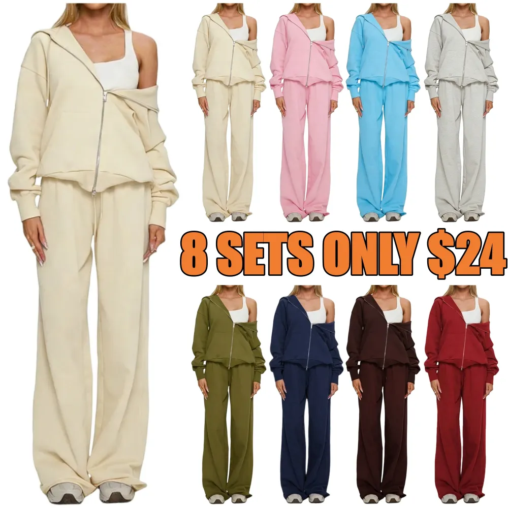 Women’s Fall-Winter 2-Piece Hoodie Tracksuit