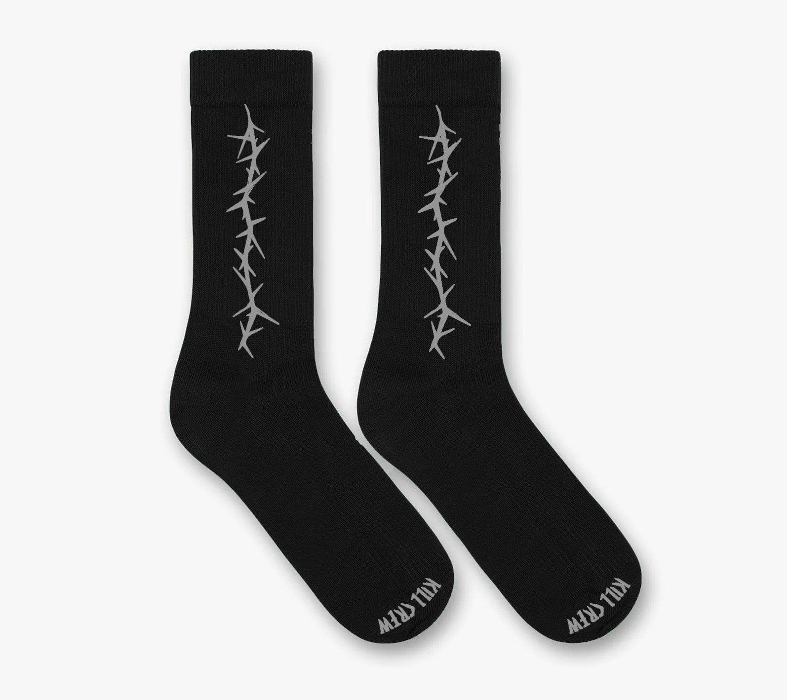 BARBWIRE HIGH SOCKS - BLACKOUT