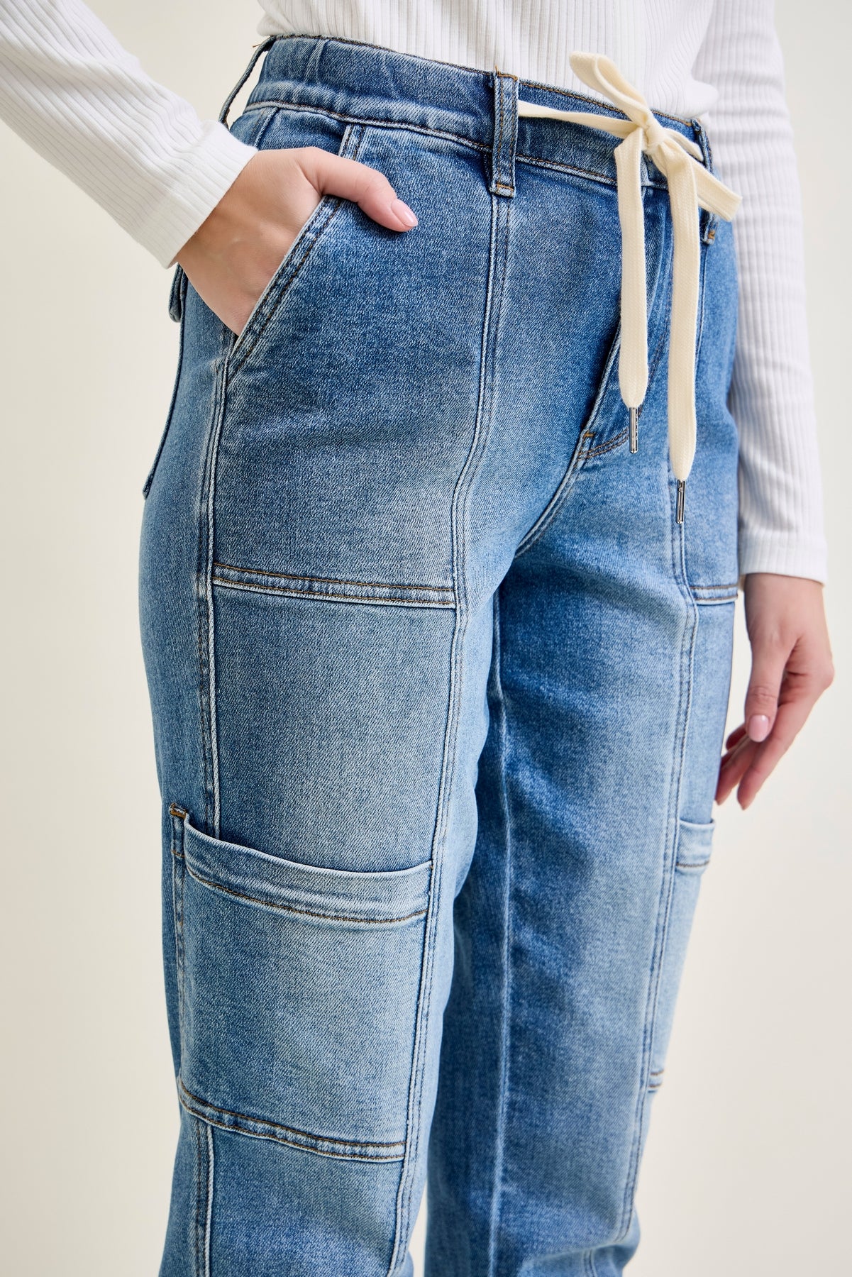 Darlene High Rise Cuffed Cargo Jogger