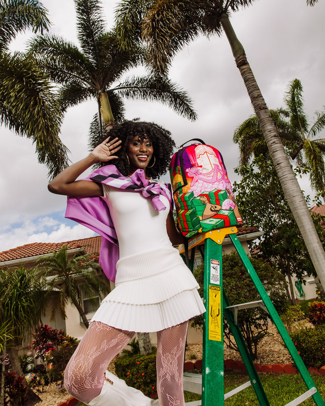 PINK PANTHER FORTRESS OF MONEY-TUDE BACKPACK