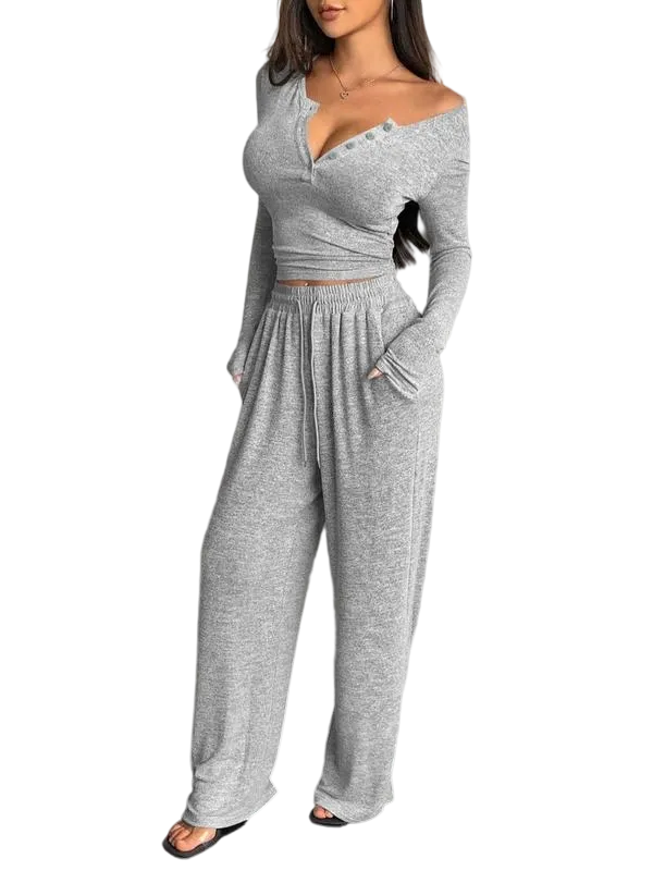 Women's Autumn and Winter Casual Pajama Set