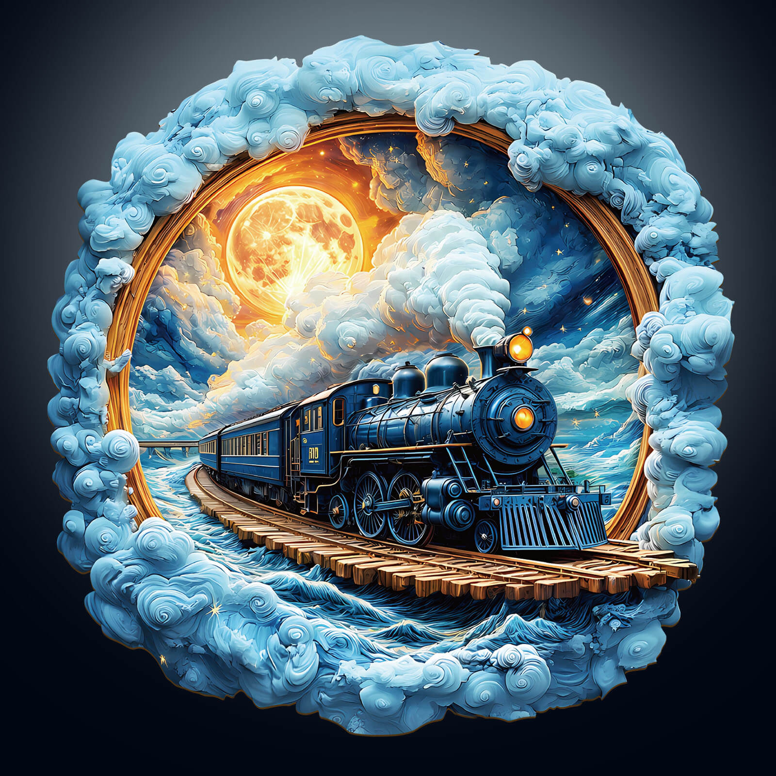 3D Moonlight Trajectory Wooden Jigsaw Puzzle