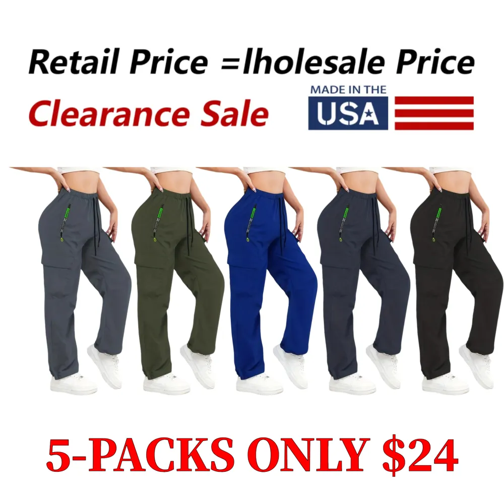 Women's straight-leg fitness pants, casual long pants for everyday wear, lightweight and breathable