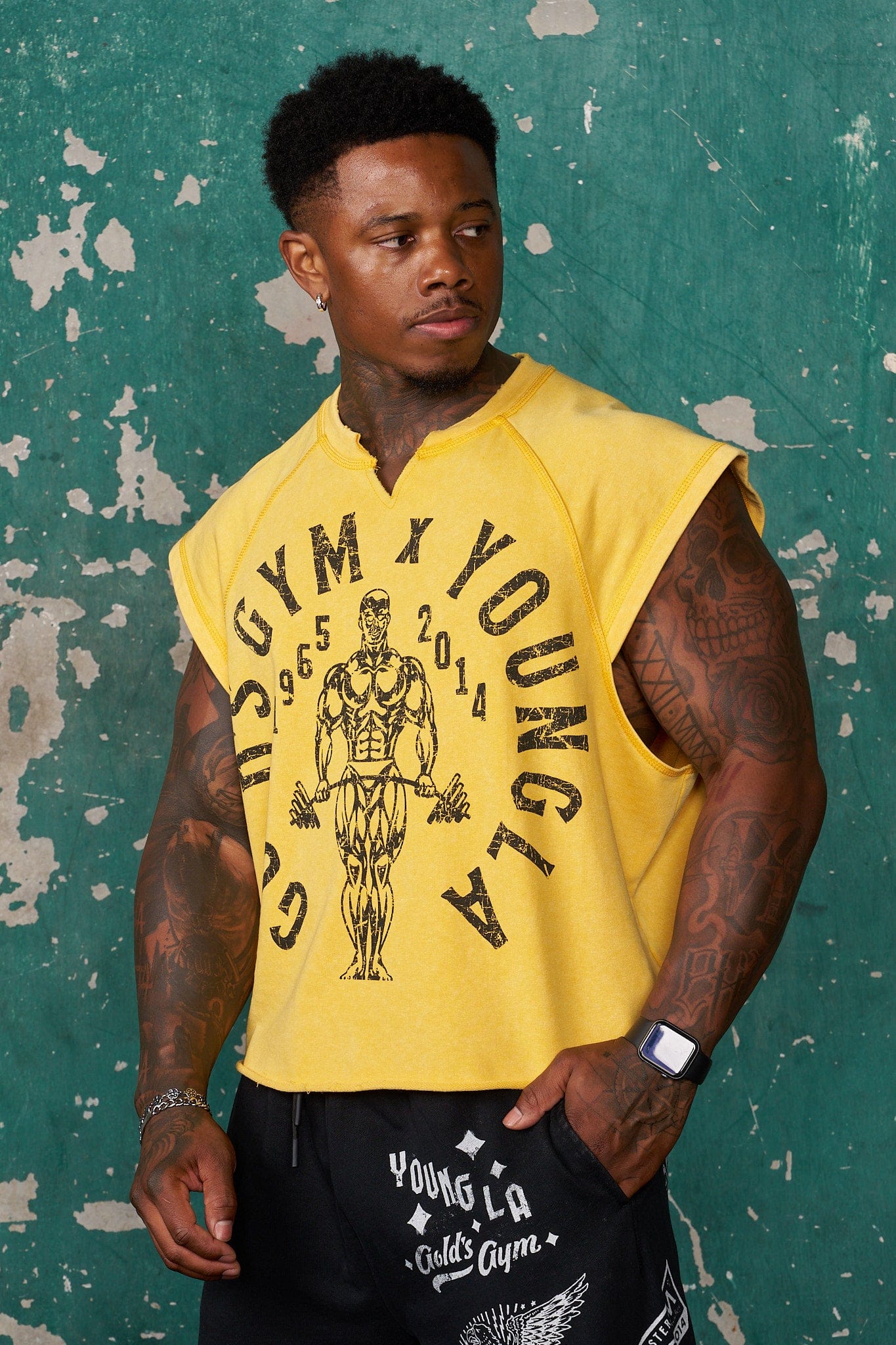 5069 - Golds Gym Vintage Cut Offs