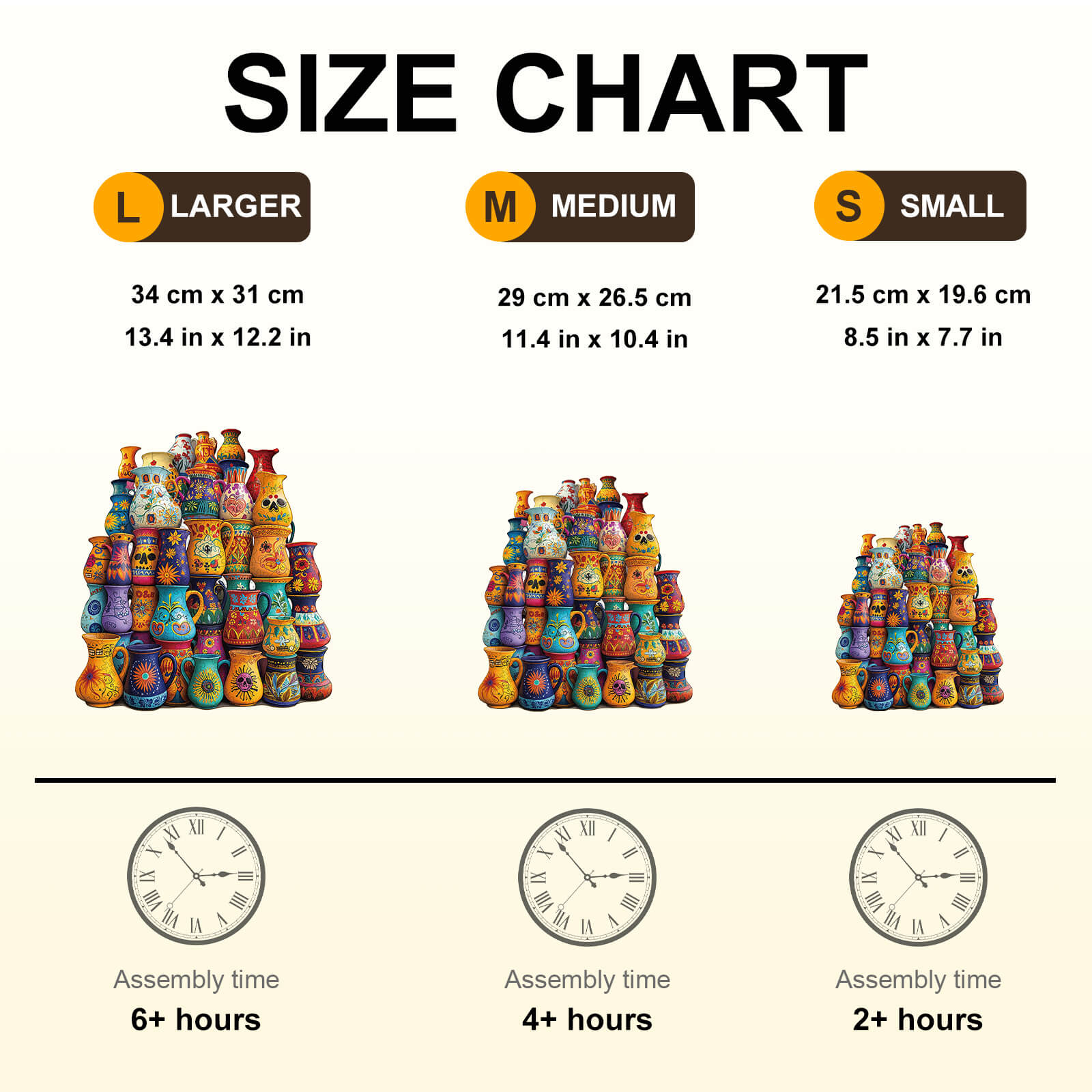 Mexican ceramics Wooden Jigsaw Puzzle