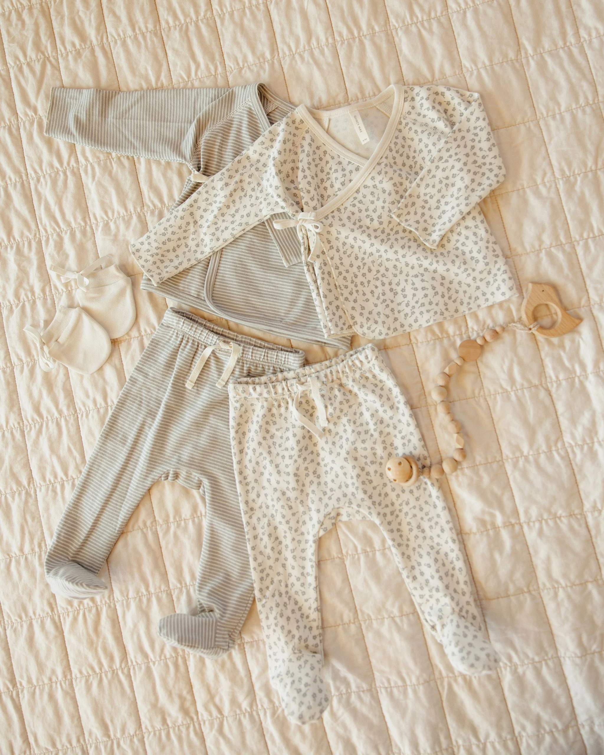 Wrap Top + Footed Pant Set || Scatter