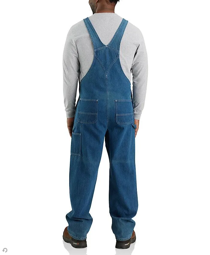 🔥Last Day Promotion!Men's Denim Bib Overalls, Workwear with Adjustable Straps and Convenient Tool Pockets
