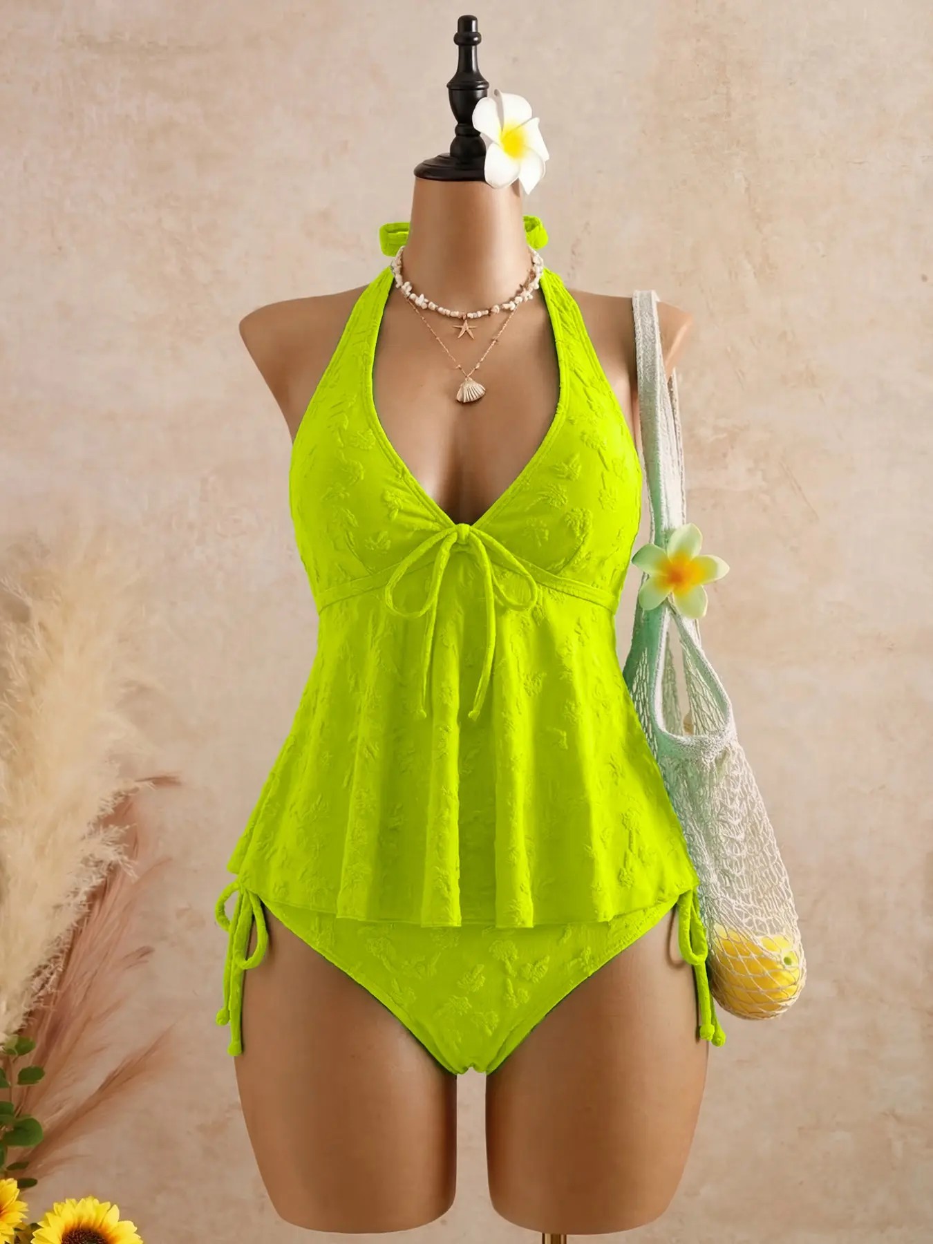 Women's Fashion Tankini Swimsuit, Stylish Two-Piece Swimwear