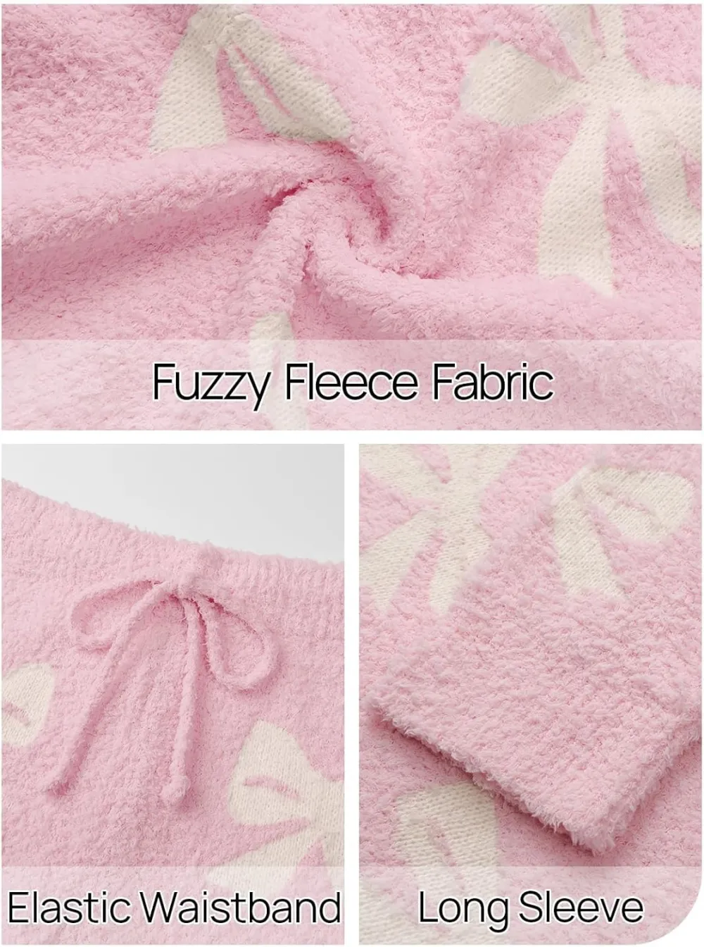 Womens Pajama Sets 2025 Fall Lounge Sweater Set