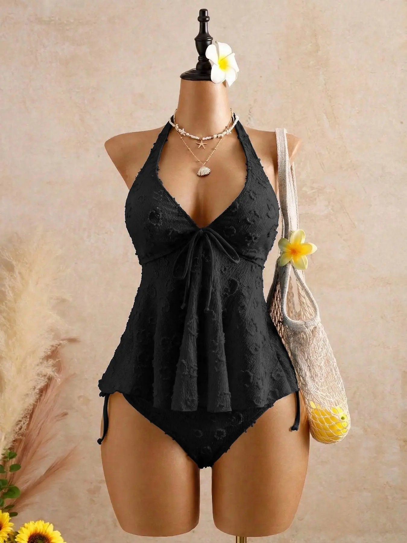 Women's Fashion Tankini Swimsuit, Stylish Two-Piece Swimwear