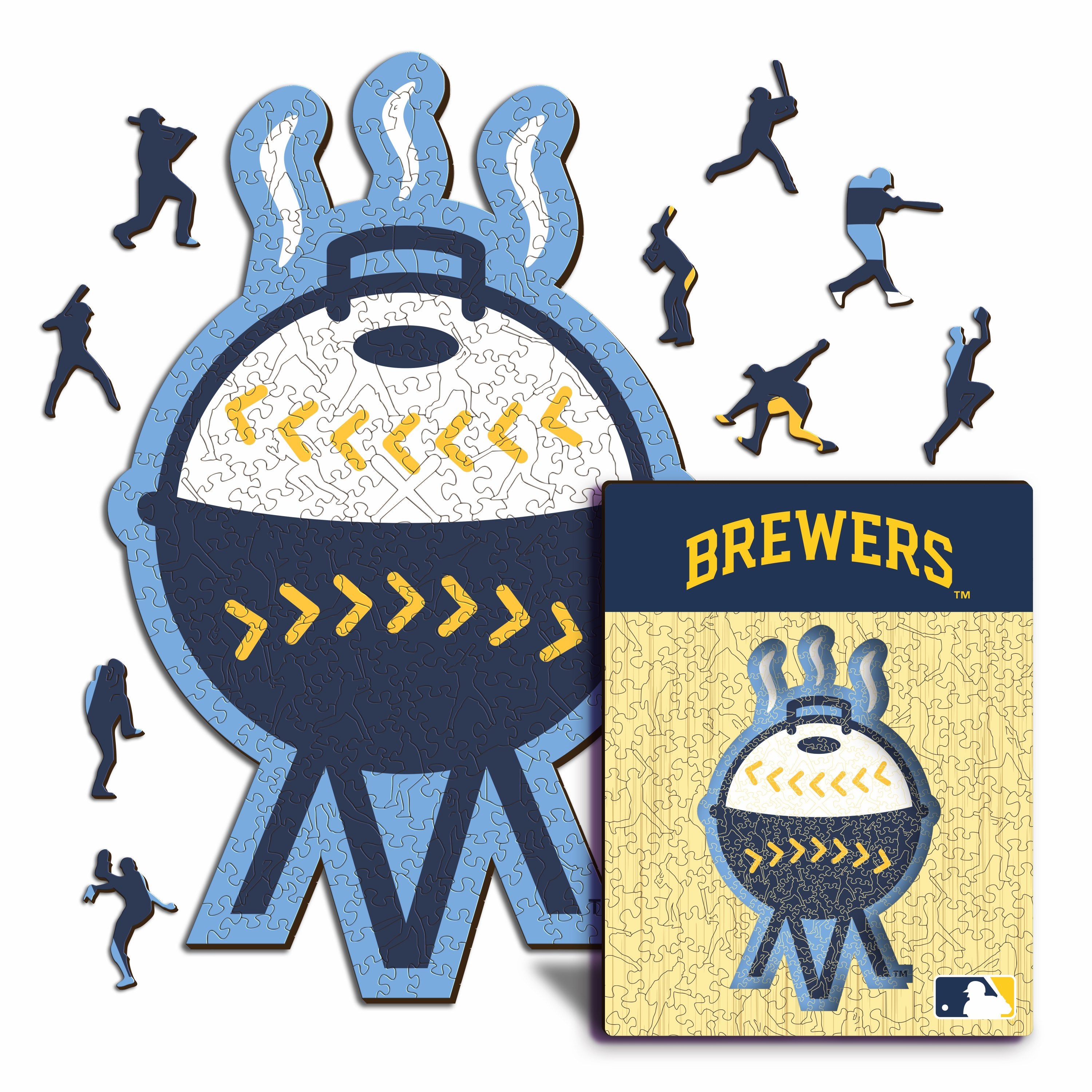 2 PACK Milwaukee Brewers™ Logo + Baseball