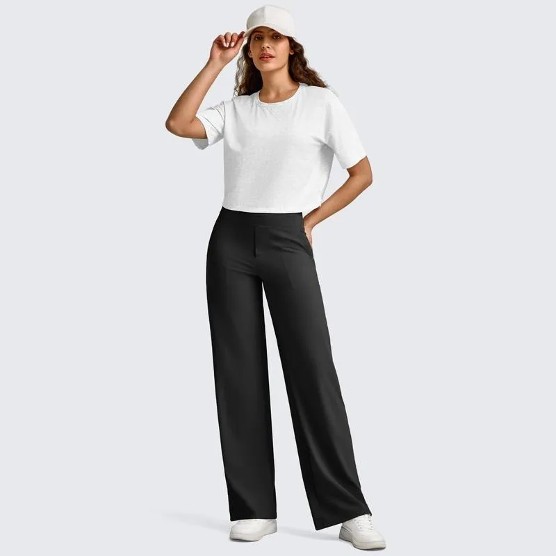 Loose High-Waist Business Casual Pants Yoga Pants Women Wide Leg Pants