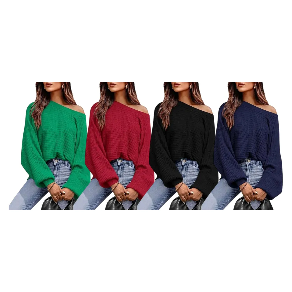 Womens Boat Neck Sweater