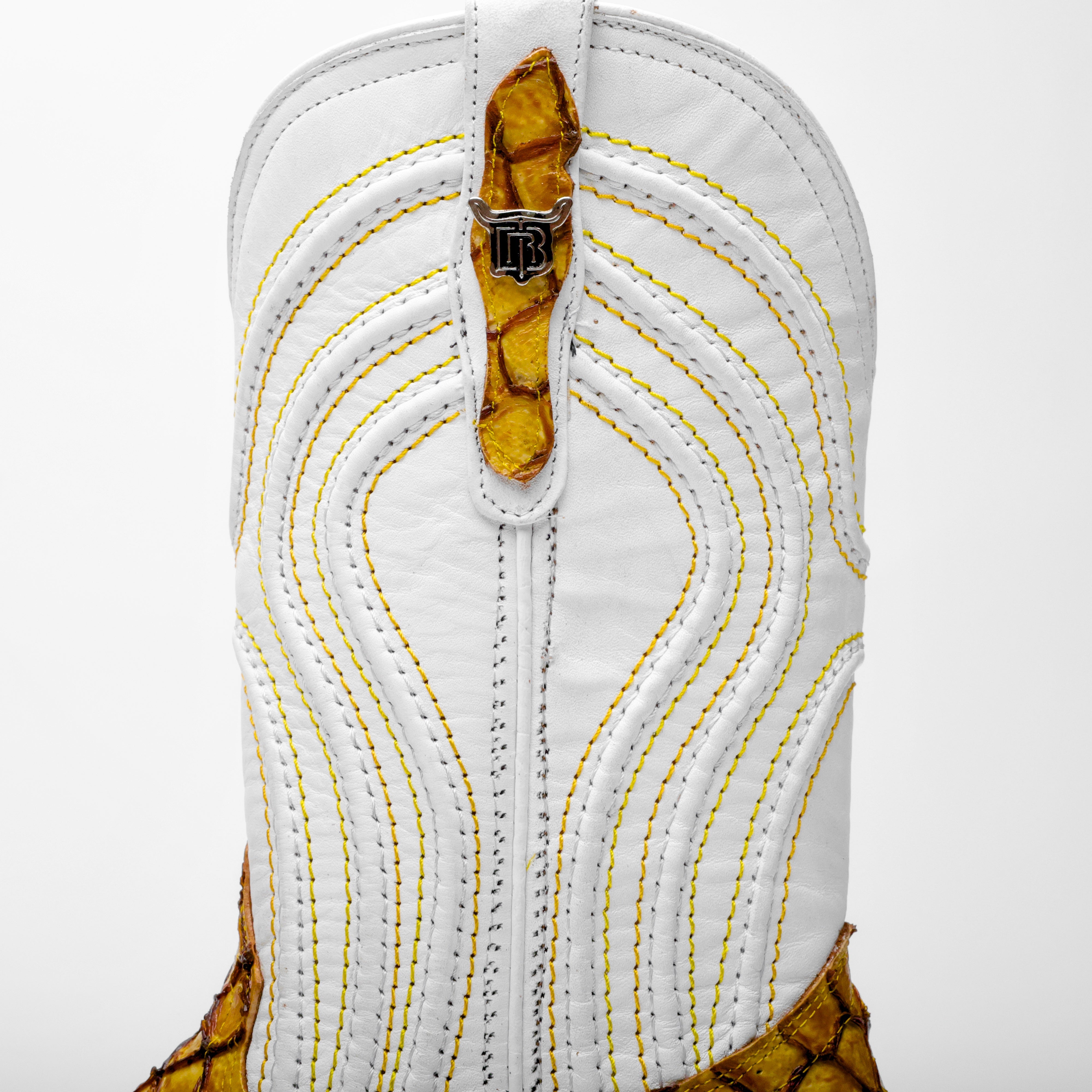 Butter Mini Pirarucu Leather Boots - Square Toe