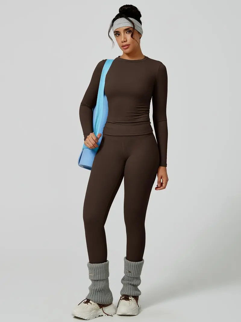 Women's Patchwork Yoga Sets, High Elastic Slim-Fit