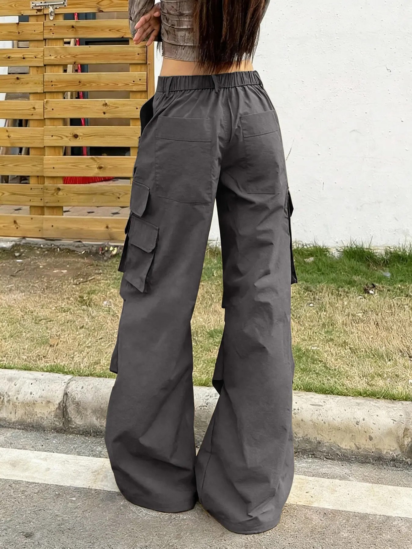 Women's High-Waisted Streetwear Cargo Pants
