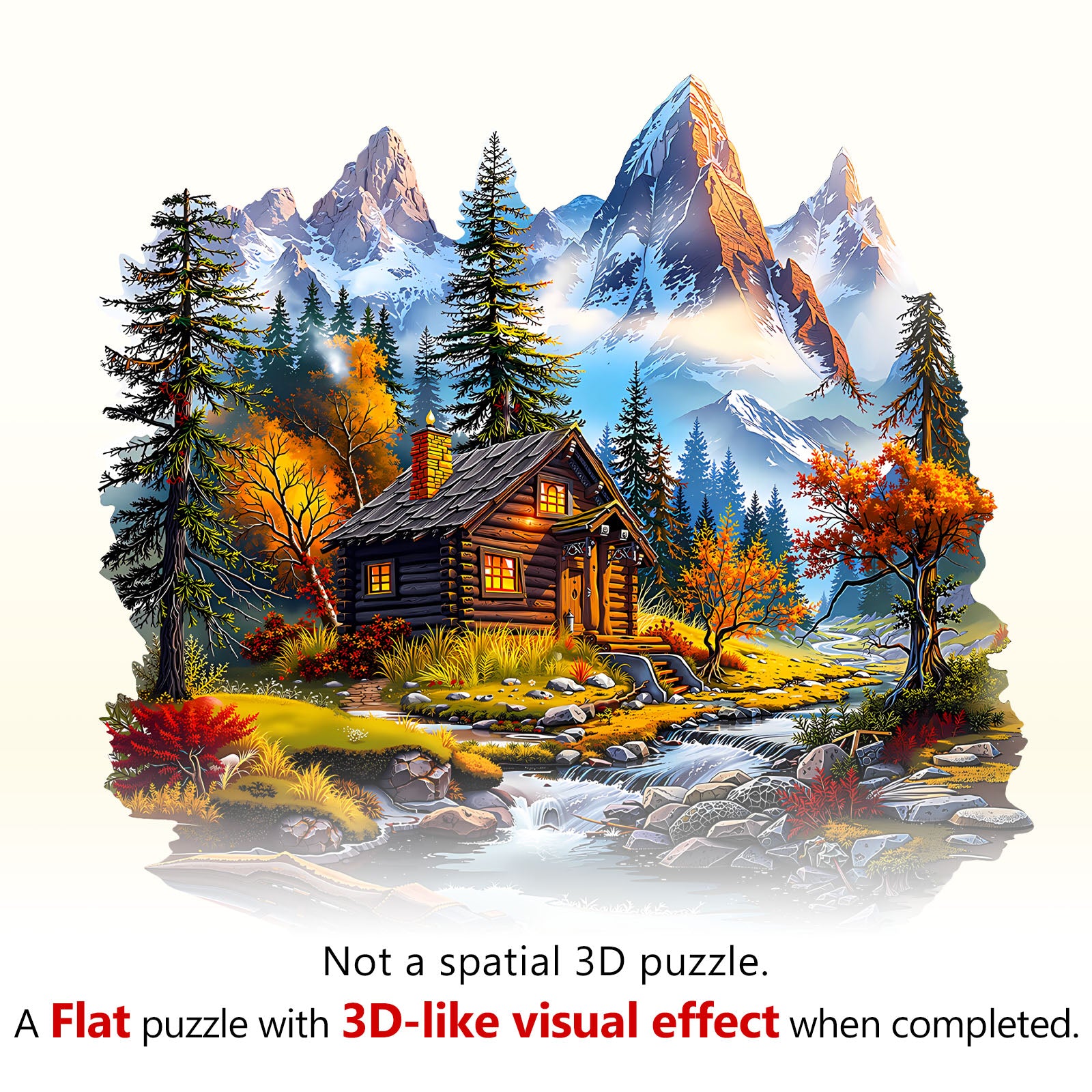 Alpine Flow Wooden Jigsaw Puzzle