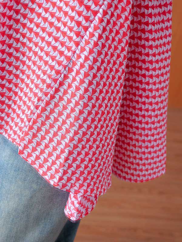 Casual Split-Joint Plaid Round-Neck Batwing Sleeves T-Shirts