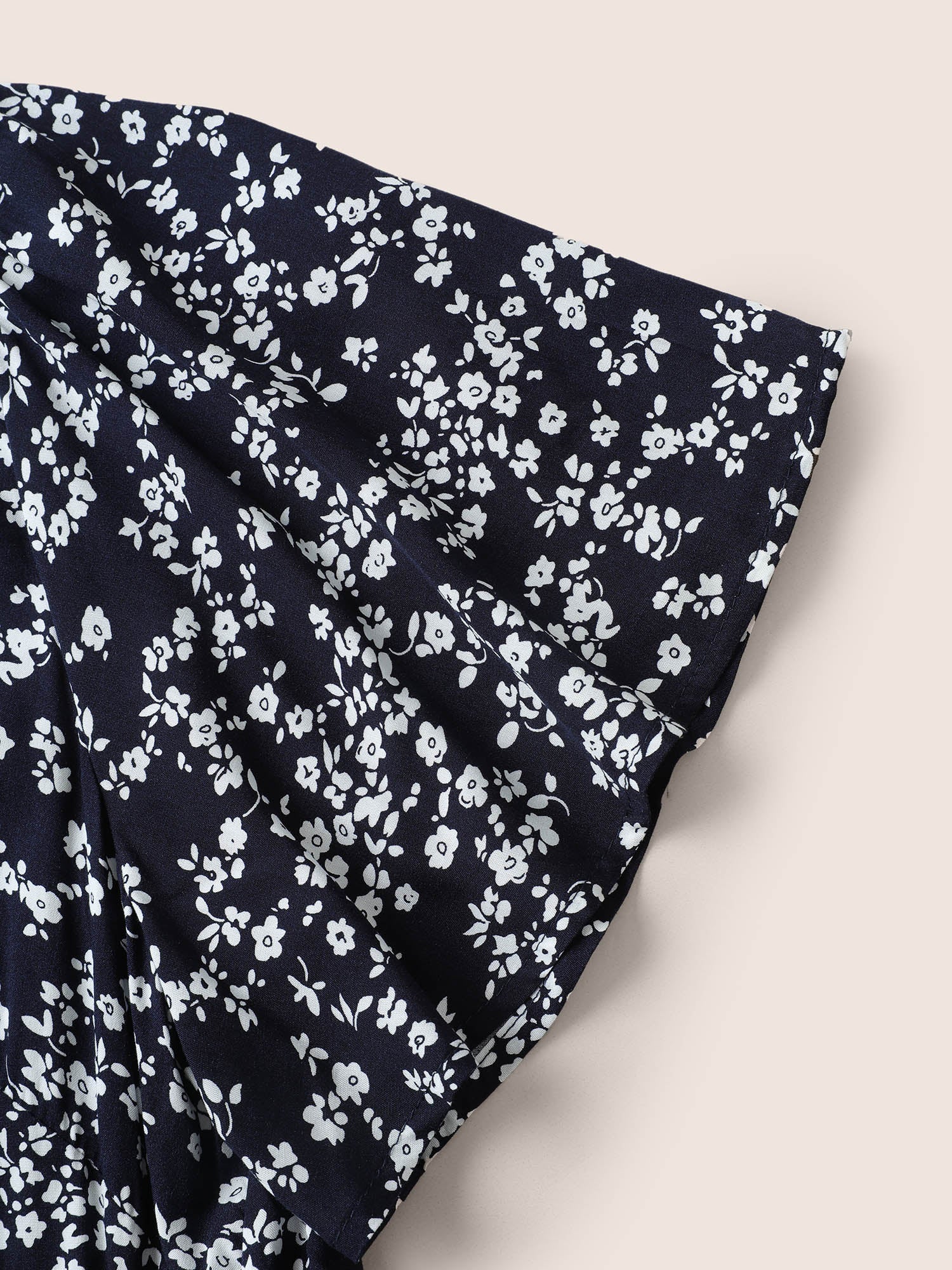 Bloom Dress - Flutter Sleeve Ditsy Floral Pocket Split Maxi Dress