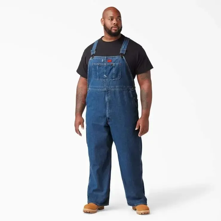 🔥Last Day Promotion!Men's Denim Bib Overalls, Workwear with Adjustable Straps and Convenient Tool Pockets