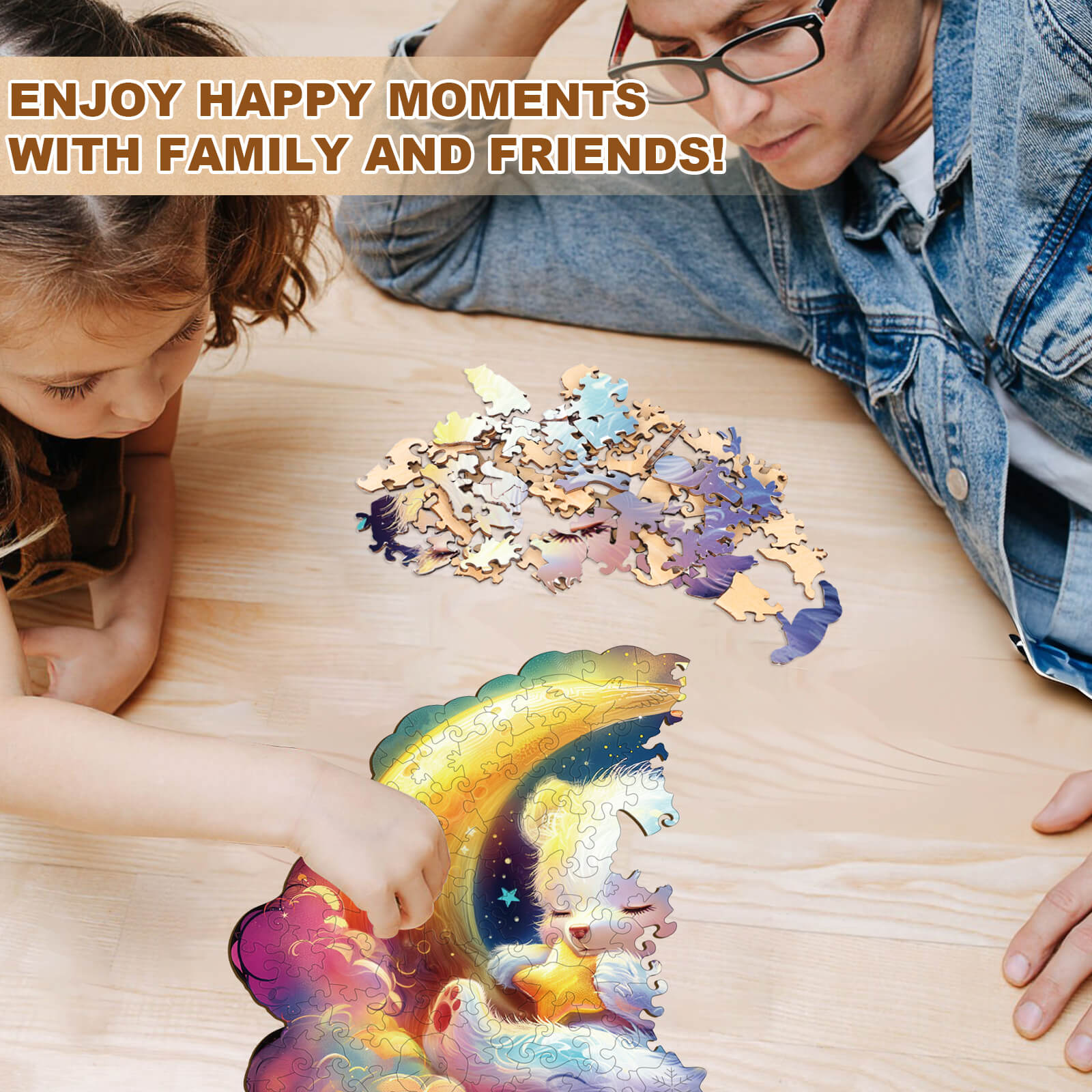 Sleep tight bear Wooden Jigsaw Puzzle