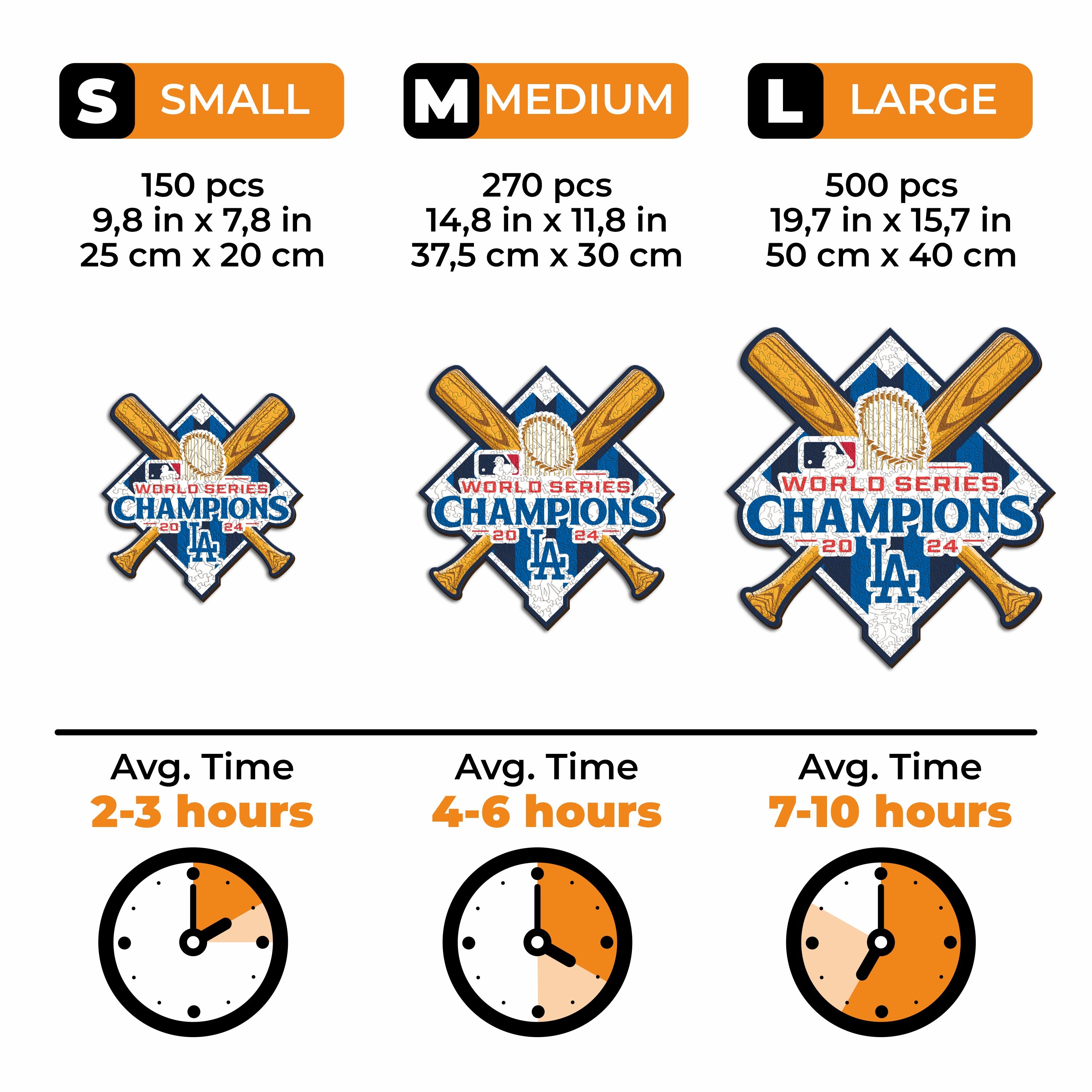Los Angeles Dodgers™ 2024 World Series - Wooden Puzzle