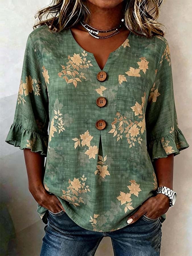 Women'S Casual Printed Top