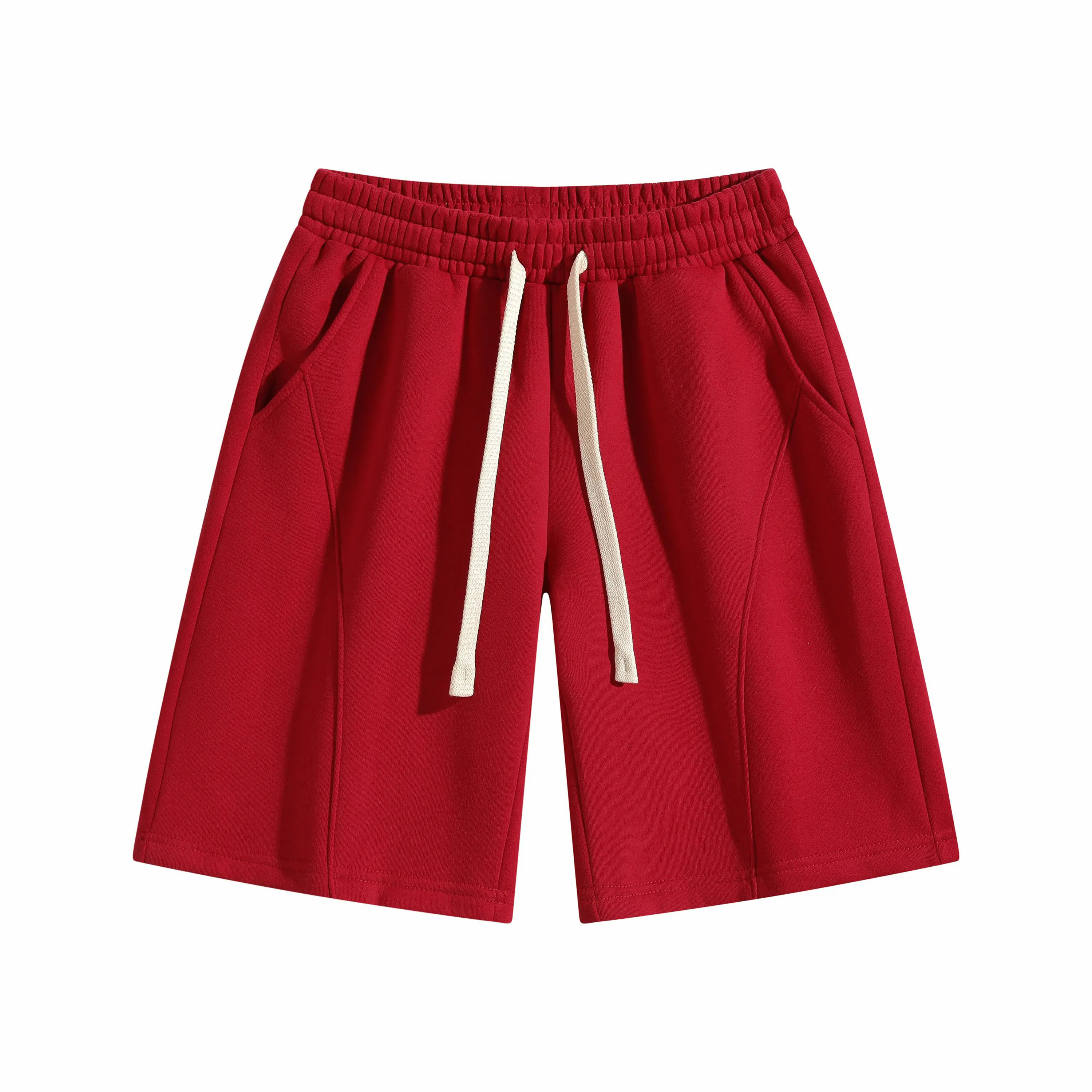 Men's Lightweight Breathable Shorts – Pocket & Drawstring Waist for Gym & Casual