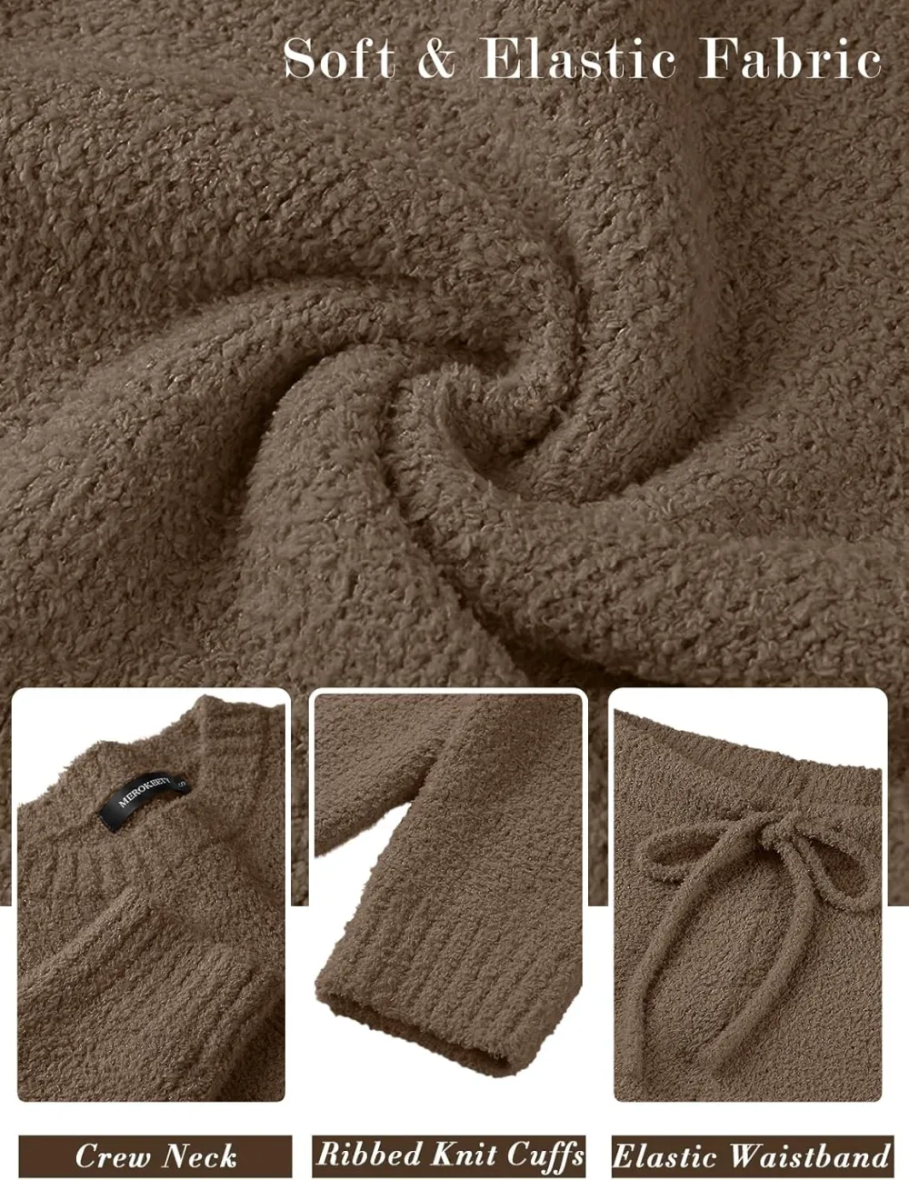 Womens Pajama Sets 2025 Fall Lounge Sweater Set