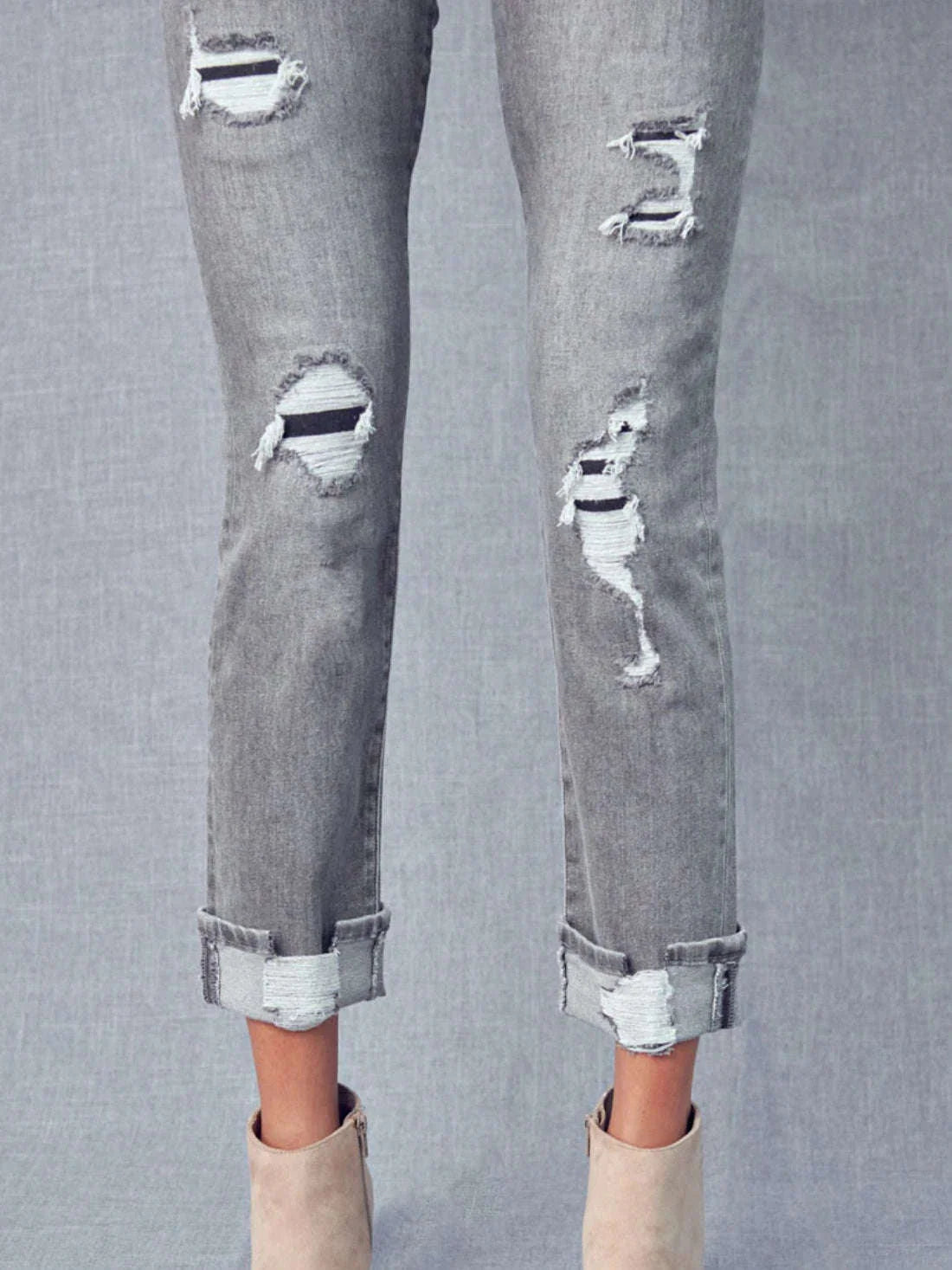 Straight n Slim Grey Kancan Jeans