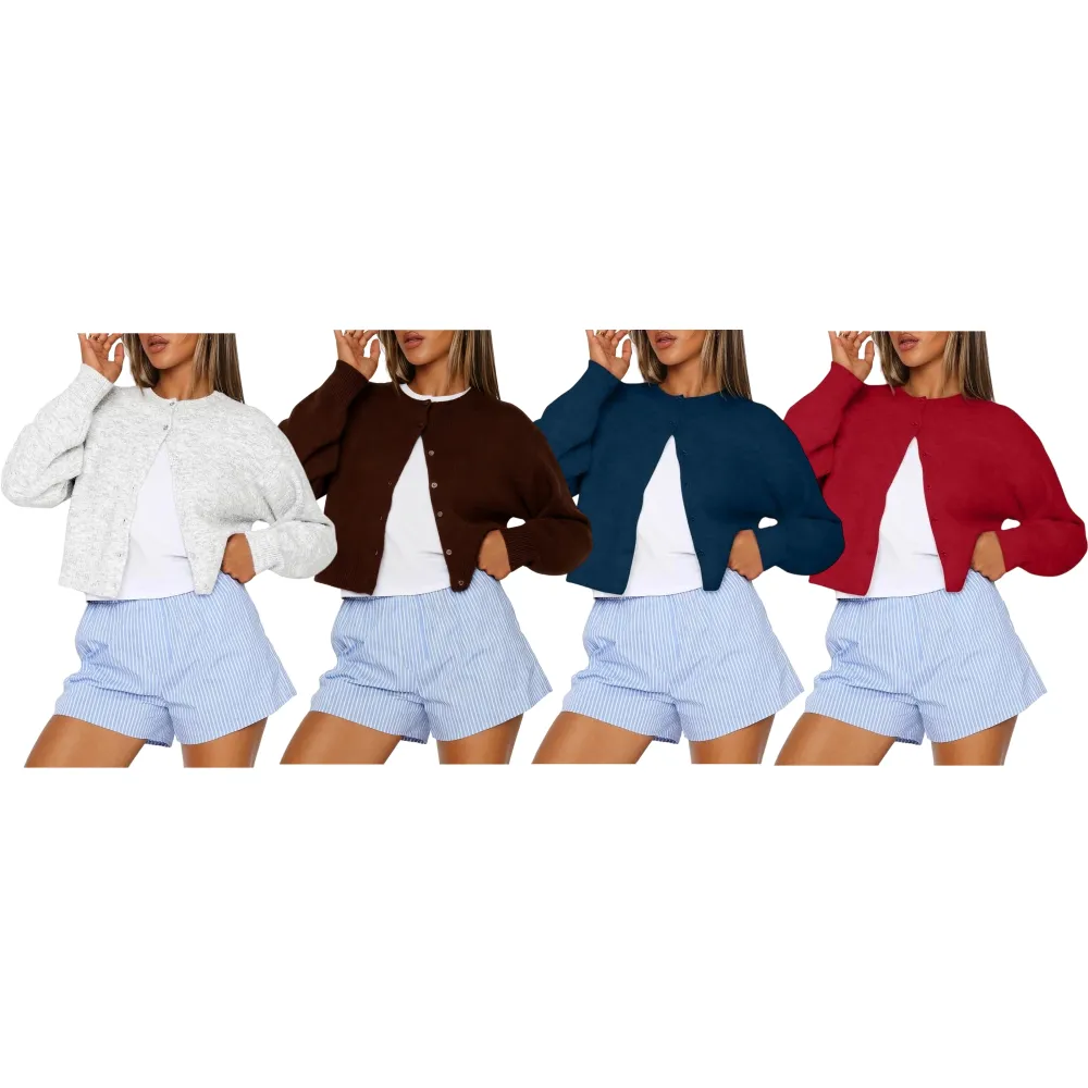 Cropped Cardigan Sweaters for Women