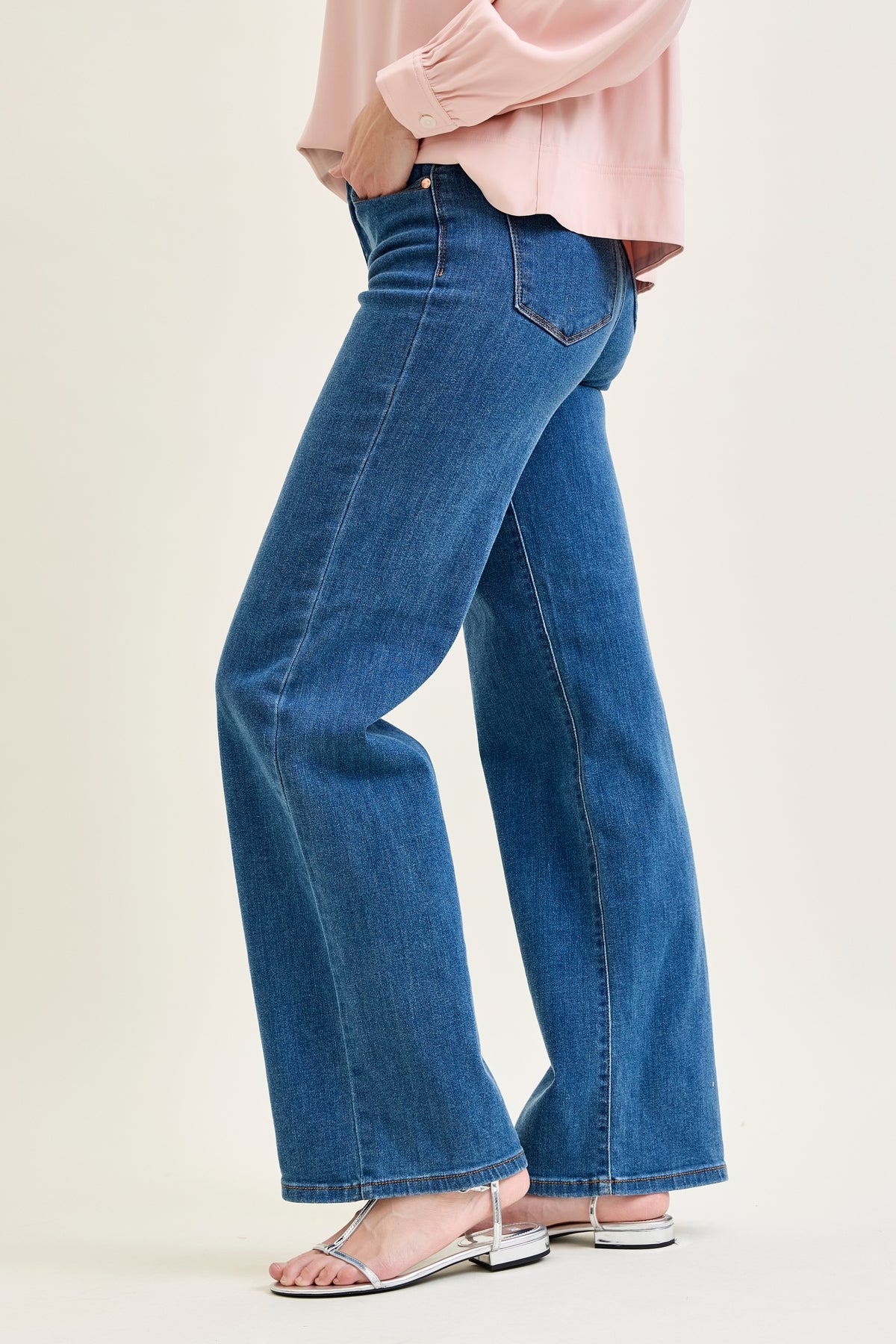 Katie High Rise Vintage Classic Wide Leg