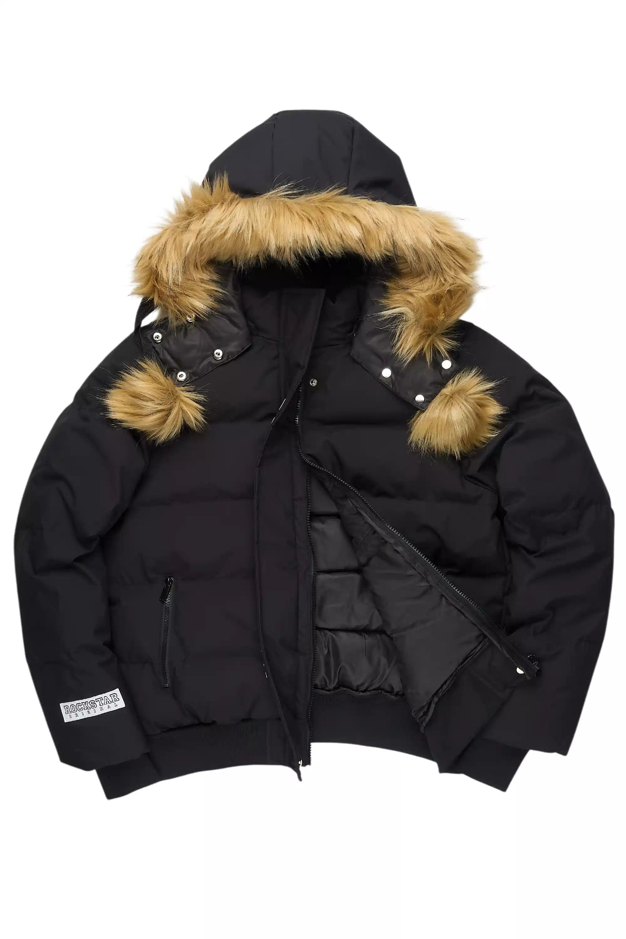 Keoni Black Puffer Jacket
